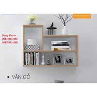 KỆ TREO TƯỜNG CHỮ NHẬT - GỖ TỰ NHIÊN GIÁ RẺ