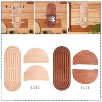 Kệ Treo Tường Đa Năng Boho Treo Tường Kệ Hình Học Chắc Chắn Bằng Gỗ Cho Văn Phòng Phòng Ăn Nhà