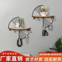 Kệ treo tường không khoan, kệ đầu giường, giá treo tường phòng ngủ, vật dụng trang trí lưu trữ ở lối vào phòng khách 9EI8 BPC0