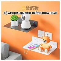 Kệ treo tường kim loại Dola Home để máy chiếu, camera, bộ phát WiFi, loa, bàn phím không cần khoan đục có lỗ đi dây điện.