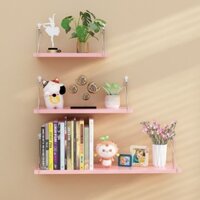 Kệ treo tường một tấm, giá treo tường, kệ sách gỗ treo tường phòng ngủ, trang trí tường TV không cần khoan S2IM