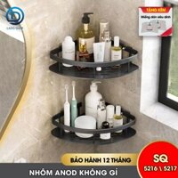 Kệ treo tường nhà tắm nhà bếp SQ-5216/5217 Nhôm Anod không rỉ + tặng kèm 2 miếng dán siêu dính