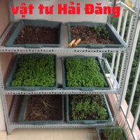 kệ trồng rau thông minh 3 tầng 6 khay nhựa (Cao 1,2m x  Dài 85cm x Rộng 65cm) kệ sắt đa năng