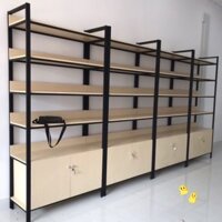 Kệ trưng bày 5 tầng 2 tủ cánh mở cao 2m ngang 1m