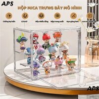 Kệ Trưng Bày Hộp Mù Trong Suốt, Chống Bụi, Dung Tích Lớn, Hộp đựng Thủy Tinh Acrylic Pop Mart, Tủ Trưng Bày Tượng Figure