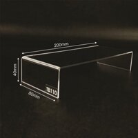 Kệ trưng bày mica 3 mặt uốn Enter TB110 200x40x80mm mica dày 2mm