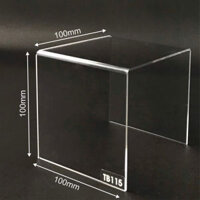 Kệ trưng bày mica 3 mặt uốn Enter TB115 100x100x100mm mica dày 2mm