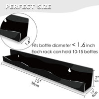 Kệ trưng bày Nail, nước sơn, son, treo tường, dày 3mm, kèm miếng dán ốc vít, nhiều màu sắc ,micasaigon