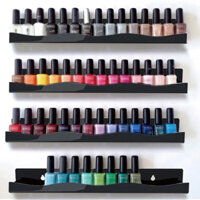 Kệ trưng bày Nail, nước sơn, son, treo tường, dày 3mm, kèm miếng dán ốc vít, nhiều màu sắc .Mica