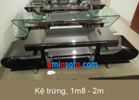 Kệ trứng bo tròn, kệ tivi kính cường lực