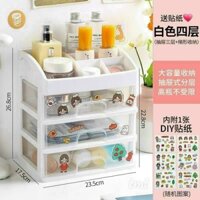 Kệ tủ đựng mỹ phẩm 4 tầng có ngăn kéo tiện lợi