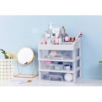 Kệ tủ đựng mỹ phẩm đồ trang điểm trong suốt 4 tầng - Kệ tủ đựng đồ mini tiện lợi
