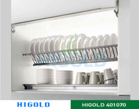 Kệ tủ Higold 2 tầng inox 304-401070