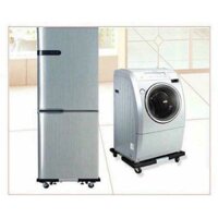 Kệ tủ lạnh máy giặt inox có bánh xe đi chuyển