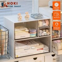 Kệ Tủ Mini 2 Tầng Đựng Dụng Cụ Học Tập Đa Năng Hộp Chứa Đựng Ngăn Kéo Chống Trượt Decor Bàn Học Kệ Đựng Mỹ Phẩm Tiện Lợi