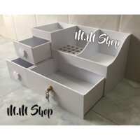 KỆ TỦ MỸ PHẨM KOOL CÓ KHÓA TỦ SIZE GẦN NỬA MÉT