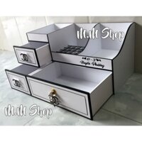KỆ TỦ MỸ PHẨM KOOL CÓ KHÓA TỦ SIZE GẦN NỬA MÉT
