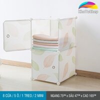 Kệ tủ nhựa ghép lá phong tab giường – TLP0202