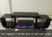 Kệ U ngang, kệ tivi kính cường lực
