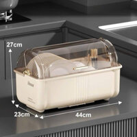Kệ úp bát đĩa kèm khay thoát nước 44cm