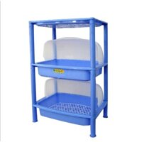 Kệ úp chén bát 2-3-4 tầng có nắp Việt Nhật. Kệ bát nhà bếp úp bát đũa có nắp chống con trùng, bụi bẩn