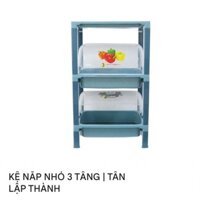 Kệ úp chén bát có nắp đậy kín vệ sinh 2 tầng 3 tầng nhựa Tân Lập Thành