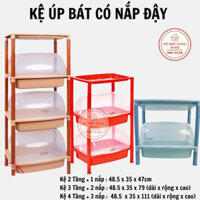 Kệ úp chén, bát nhiều tầng có nắp đậy nhựa Việt Nhật 2 Tầng,3 Tầng  nhựa cao cấp an toàn