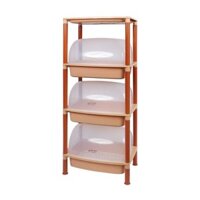 Kệ úp chén, bát nhiều tầng có nắp đậy nhựa Việt Nhật- đồ dùng nhà bếp bằng nhựa cao cấp an toàn tiện lợi (5552)