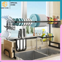 Kệ Úp Chén Đĩa Đa Năng Thông Minh Inox 304,Giá Để Đồ Bát Đĩa Trên Chậu Rửa Bát Inox 304 Cao Cấp - SUNNY STORE