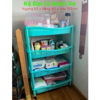 🌱Kệ Úp Chén Nhựa 4 Tầng Loại Đại Có Bánh Xe - Nhựa Duy Tân🌱 Tổng Kho Sài Gòn 1 🌱