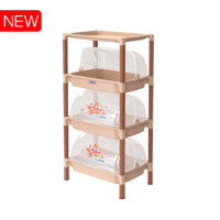 KỆ ÚP CHÉN NHỰA CÓ NẮP 3 NGĂN