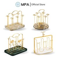 Kệ úp ly, kệ úp cốc, khay úp cốc mạ vàng kiểu dáng sang trọng MPA