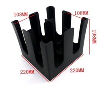 Kệ Úp Ly Nhựa Cao Cấp Vuông 4 Ngăn