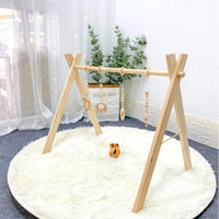 Kệ Vận Động - Kệ Chữ A Gỗ ChoTrẻ Sơ Sinh - Đồ Chơi Vận Động Cho Bé Sơ Sinh BENRIKIDS