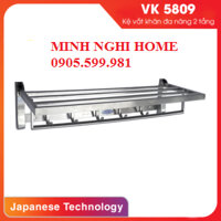 Kệ Vắt Khăn 2 Tầng Đa Năng Inox 304 VK5809