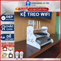 Kệ wifi treo tường 3 tầng KHÔNG CẦN KHOAN nhỏ gọn thông minh tiện lợi- Ico Home