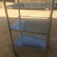 Kệ xe đẩy y tế, spa inox thanh lý