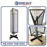 Kệ Xoay 360 Độ 3 Mặt 4 Mặt Xoay Treo Phụ Kiện Trụ Xoay Khung Lưới Treo Móc Trưng Bày Bán Hàng Hóa