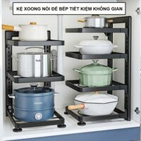Kệ Xoong Nồi 2 3 4 Tầng Nhà Bếp Đa Năng, Kệ Để Đồ Gầm Bếp Để Xoong Nồi Chảo Kệ Gia Vị Bếp MKS075