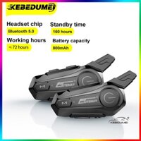 Kebidumei Xe Máy bluetooth Liên Lạc Mũ Bảo Hiểm Tai Nghe Liên Lạc Moto Chống Thấm Nước 30M Interphone Không Dây Walkie Talkie bluetooth Liên Lạc Xe Máy Mũ Bảo Hiểm bluetooth
