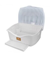 KECH Khay nhựa để chén dĩa Thái Lan SHELL 6881 W43xD31xH33cm màu trắng