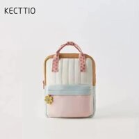 KECTTIO Ba lô trẻ em , Túi đi học nhỏ đầy màu sắc nhẹ, Túi du lịch mua sắm Mặt dây chuyền hướng dương dễ thương Ba lô học sinh Ba lô đa năng