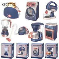 KECTTIO Đồ chơi nhà bếp, Quà tặng trẻ em Nhà chơi điện cho trẻ em, Lò nướng bánh mì có âm thanh nhẹ Mô hình mô phỏng Mini