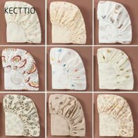 KECTTIO Tấm trầm trang bị cho bé , Tấm lót nôi thoáng khí in hình, Bàn điều dưỡng có thể tháo rời Giá đỡ trẻ sơ sinh Vỏ nệm