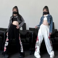 [KeDaYa] còn hàng, áo khoác denim Hàn Quốc ngắn, quần nỉ rộng rãi, quần áo khiêu vũ jazz, quần áo nhóm nhạc nữ, trang phục du lịch tốt nghiệp cho trẻ em, Y2K, OOTD