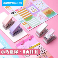 Kedeyou 92A0 đục lỗ sổ rời tạo tác đục lỗ mini một lỗ nhỏ thẻ học thủ công tự làm lưu trữ đóng gáy sổ tay A4 Giấy chứng nhận Nhãn Sổ Tay Máy Đục Lỗ Sổ tay