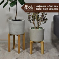 Kệ/Đôn Gỗ Đặt Chậu Cây - Chân Gỗ để chậu hoa CCG06