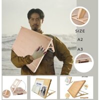 [Kee-art]Bảng giá vẽ để bàn MONT MARTE A3 | A2 chân thông minh