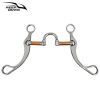 Keep DIVING Horse Bit Thép không gỉ Đồng Snaffle Bit Nhẹ nhàng và không rỉ sét Hiệu chỉnh thép không gỉ lý tưởng