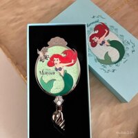 []Keep huy chương Nàng Tiên Cá Gương cầm tay Gương trang điểm Ariel Kitty Sanrio huy chương